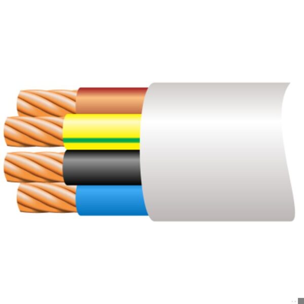 3183B0.75B100 Cable 3 Core Insulated & Sheathed LSNH 100m Reel 0.75mm Black