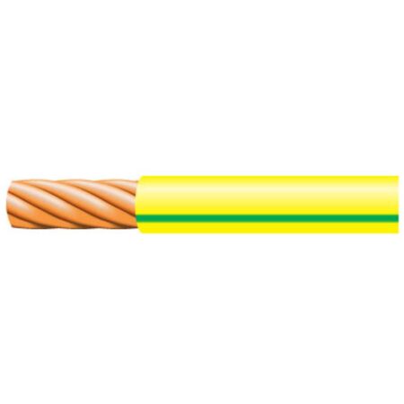 6491B50G/Y Cable Single Core Conduit Wiring LSOH Cut To Length 50mm Green/Yellow