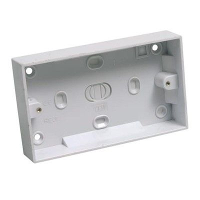 2G 25mm Pattress Box Twin