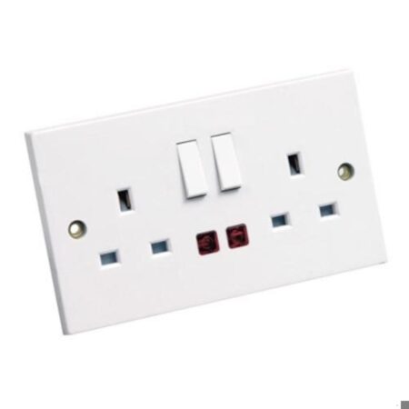 2 G Switched Socket + Neon