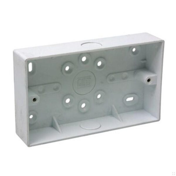 PVC Box 2G 32mm Through 20mm KO